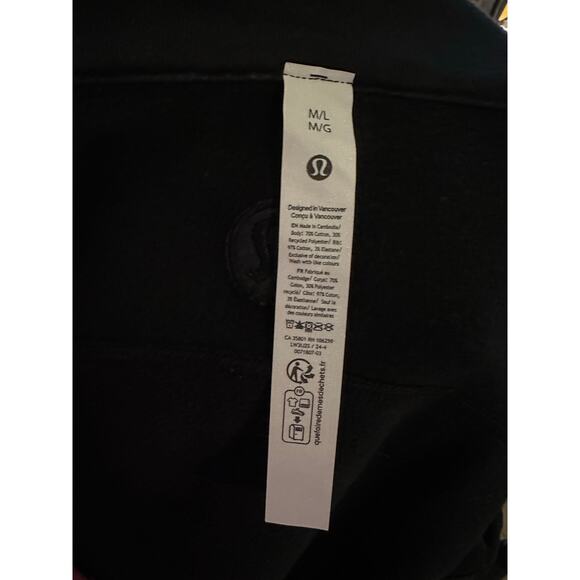 Lululemon Black Full-Zip Jacket Size M/L AthleisureStyle Streetwear Activewear - Picture 7 of 7